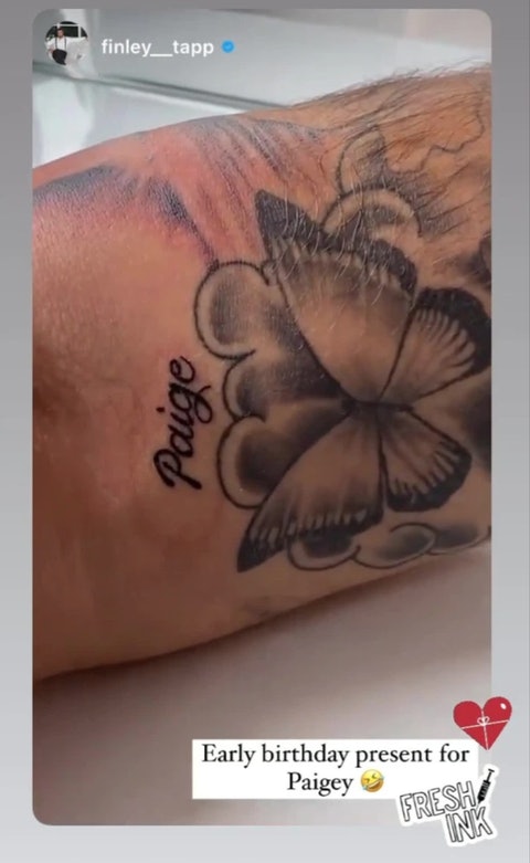 Finn fra Love Island har nettopp fått en tatovering til Paige