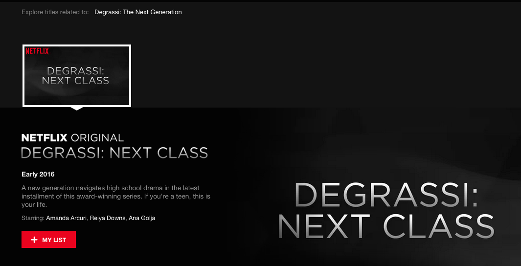 Netflix bør legge til 'Degrassi: The Next Generation'