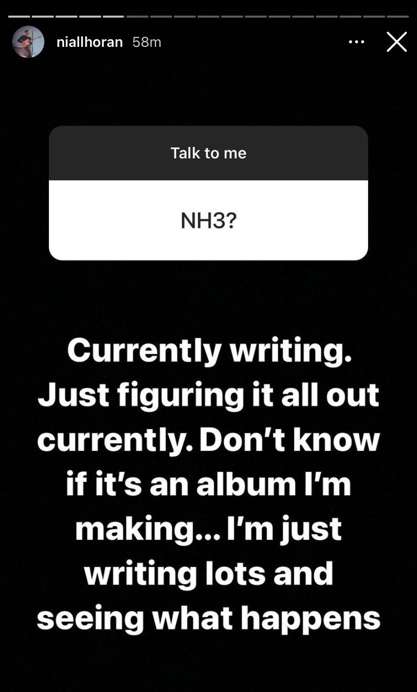Niall Horan mostró nueva música y un posible tercer álbum en 2021