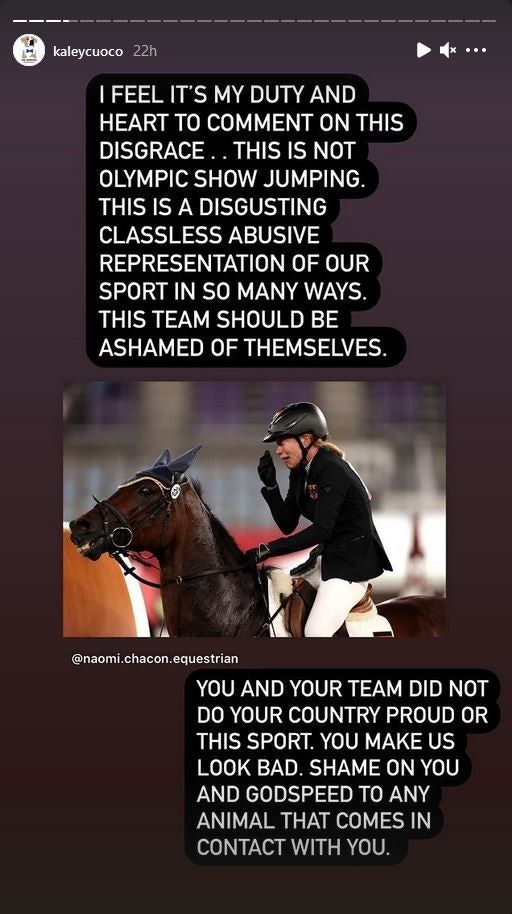Кейли Куоко иска да купи коня, ударен от треньор на Олимпийските игри в Токио