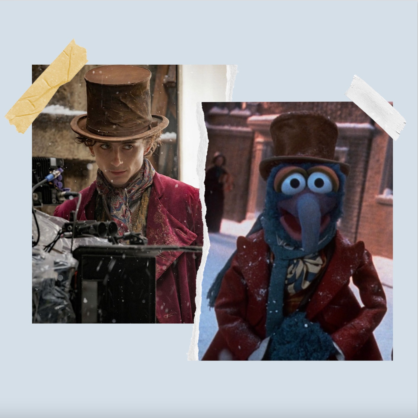 Gonzo von den Muppets fühlt sich geschmeichelt, mit Willy Wonka von Timothée Chalamet verglichen zu werden