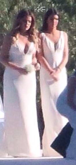 Вижте какво носеха на сватбата Кими