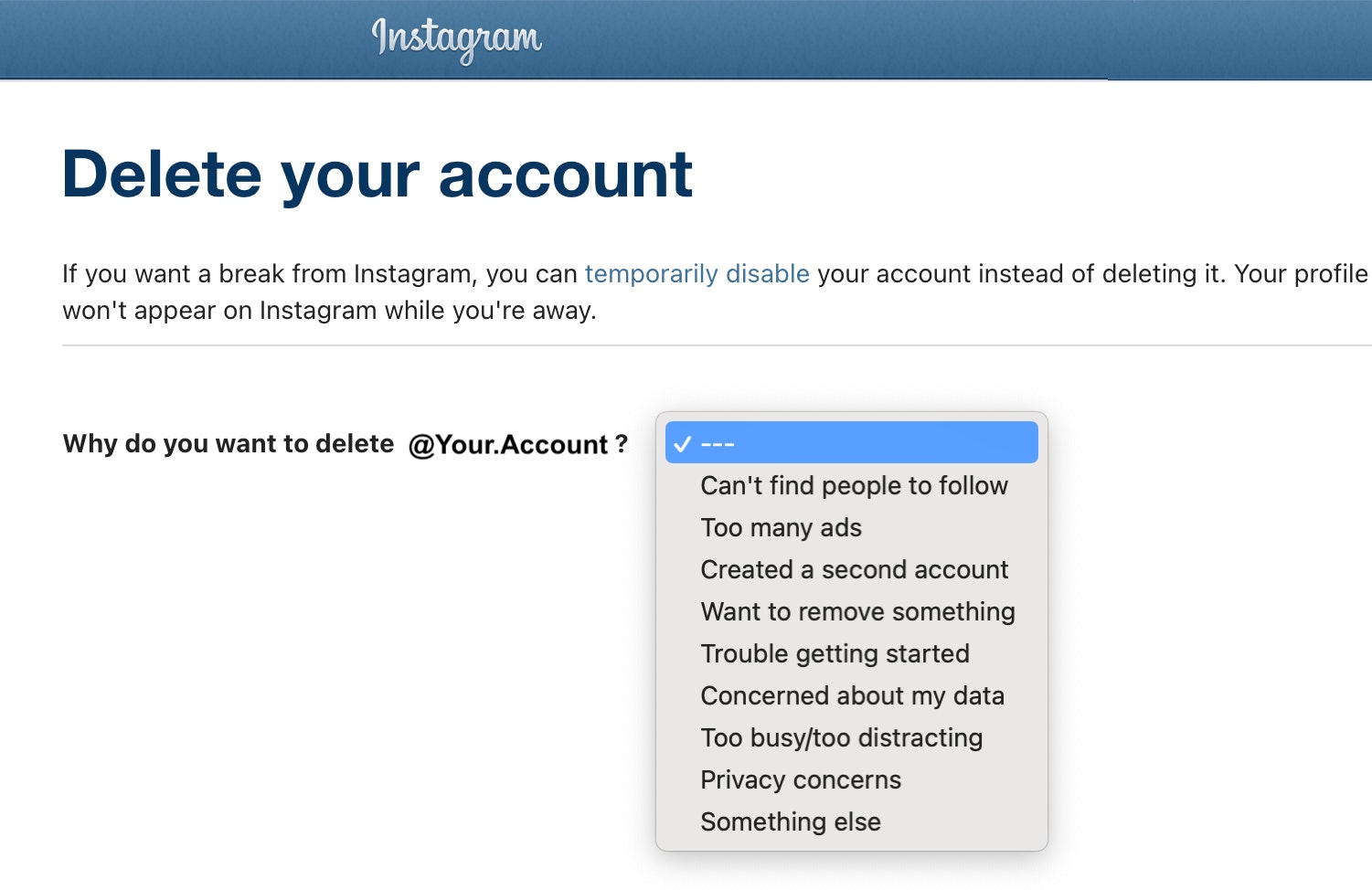 Instagramを削除するための非常に包括的なガイド