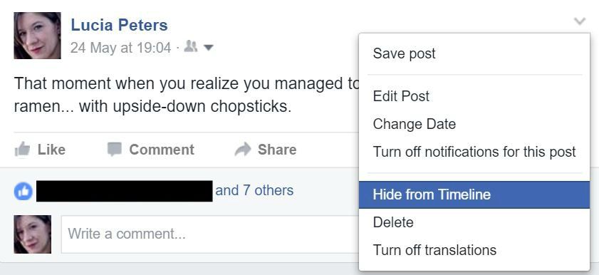 Kas jāzina par FB 'Hide From Your Timeline'