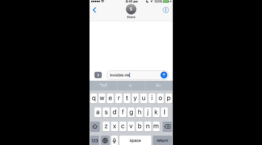 Kaip naudoti nematomą rašalą „iOS 10“