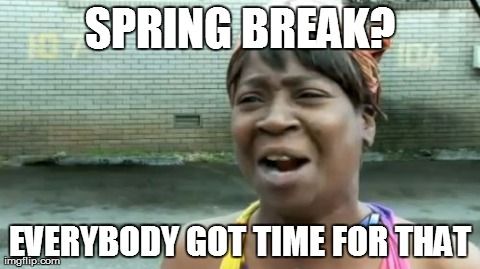 18 Spring Break Memes, die dem Leben treu bleiben