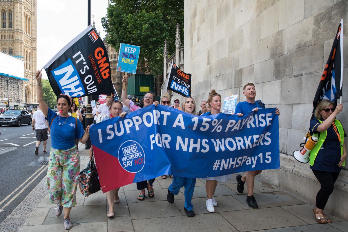 Aquí es donde se encuentra actualmente la huelga de enfermeras del NHS