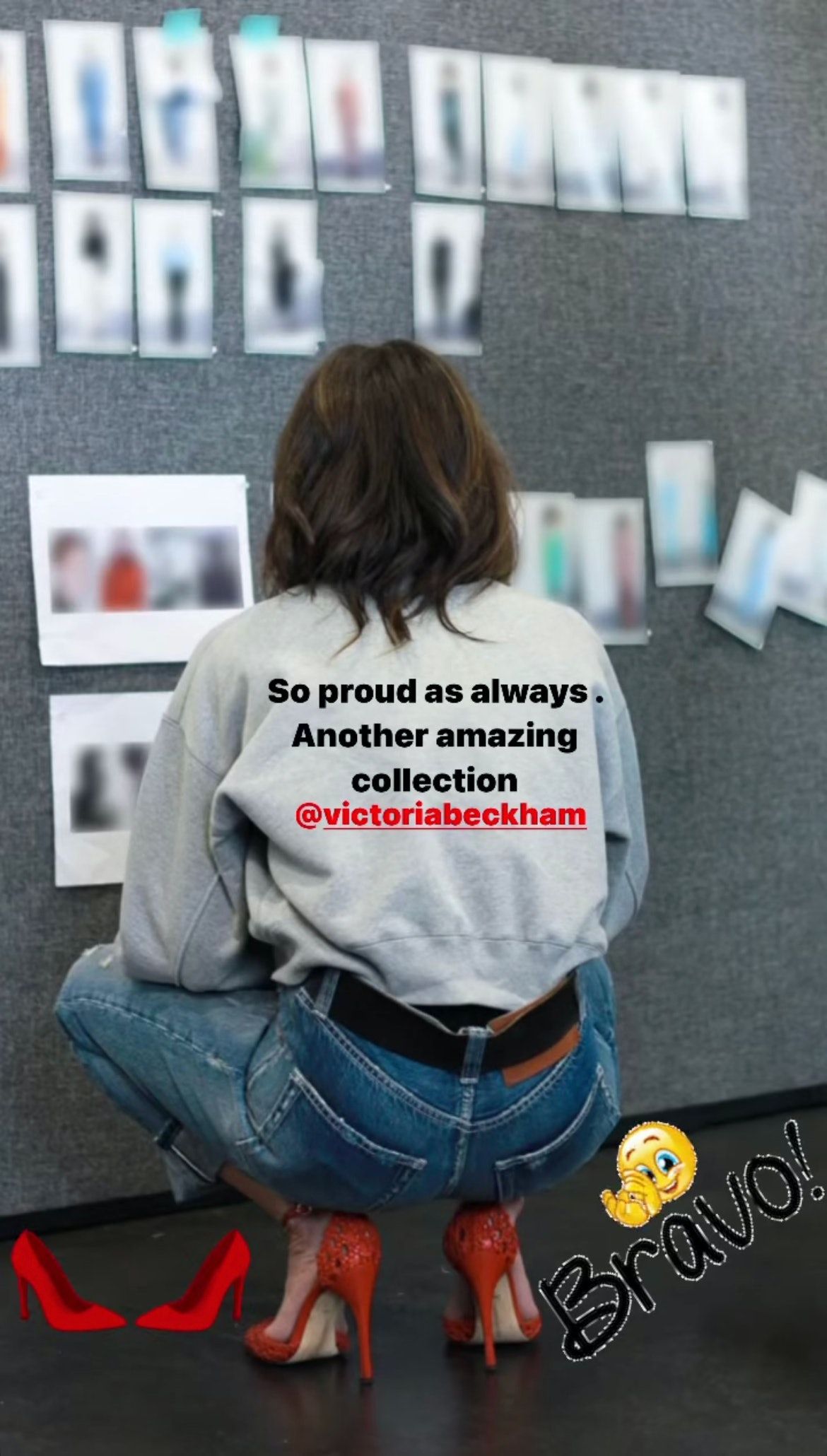 La última colección de moda de Victoria Beckham fue inspirada por David